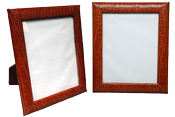 8 x 10 reptile-grain leather picture frames
