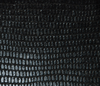 black lizard-textured leather