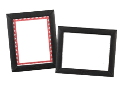 black leather horizontal and vertical certificate diploma frames