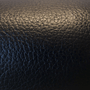 pebble-grained black cowhide leather