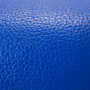 blue pebble-textured leather