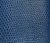 periwinkle blue pebble lizard stamped leather