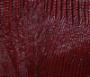 wine-colored lizard textured leather